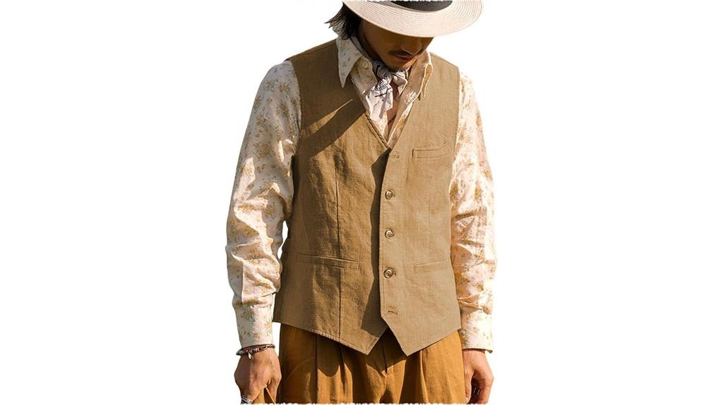 vintage linen men s vest