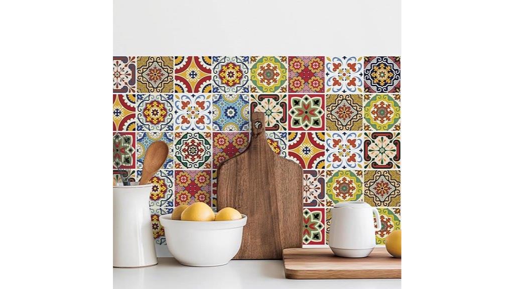 vintage tile sticker pack