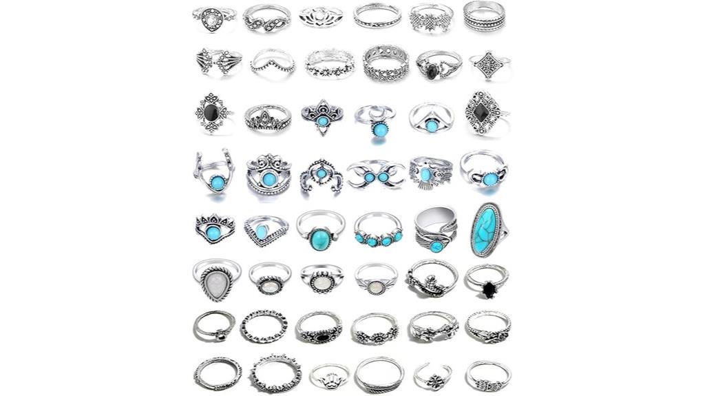 vintage turquoise ring collection