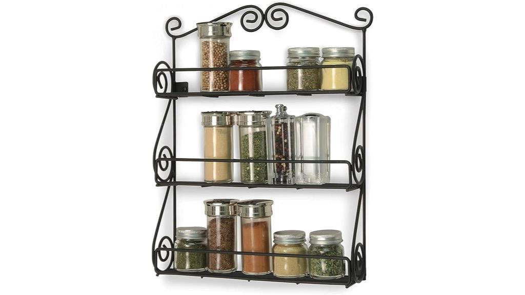 wall mounted spice rack