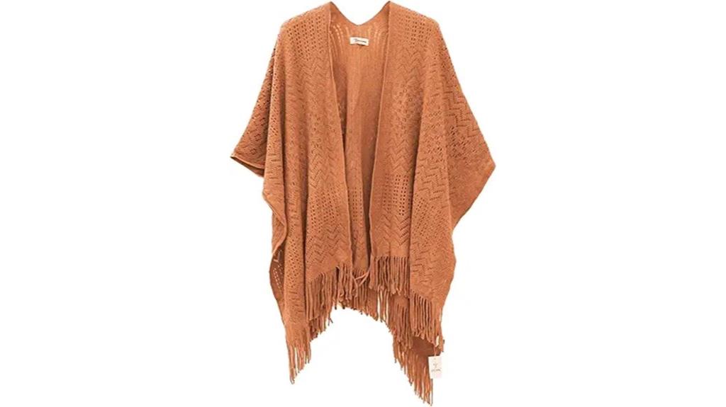 warm knitted shawl wrap