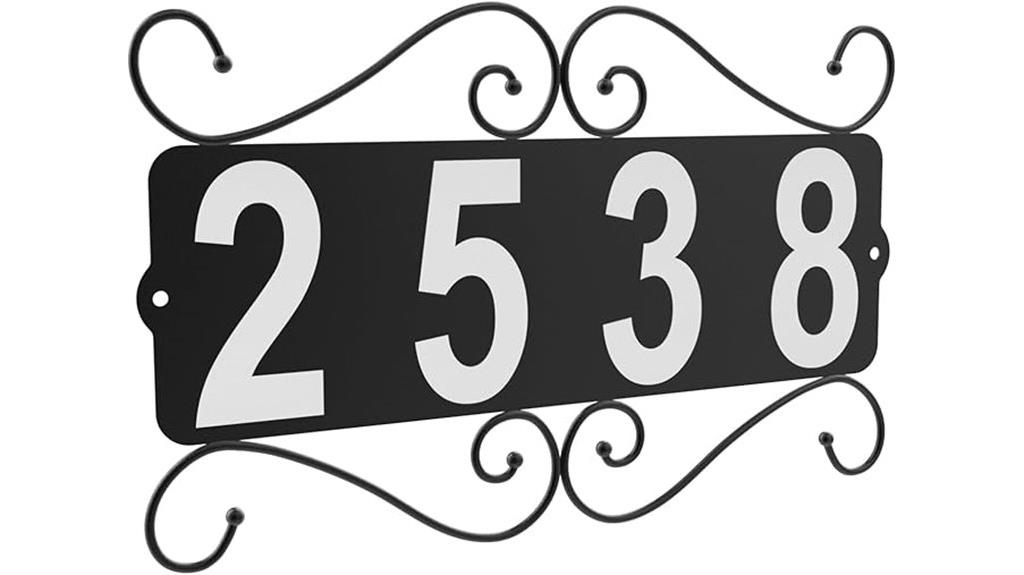 waterproof metal house sign