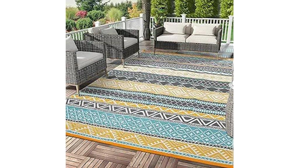 waterproof reversible plastic rug
