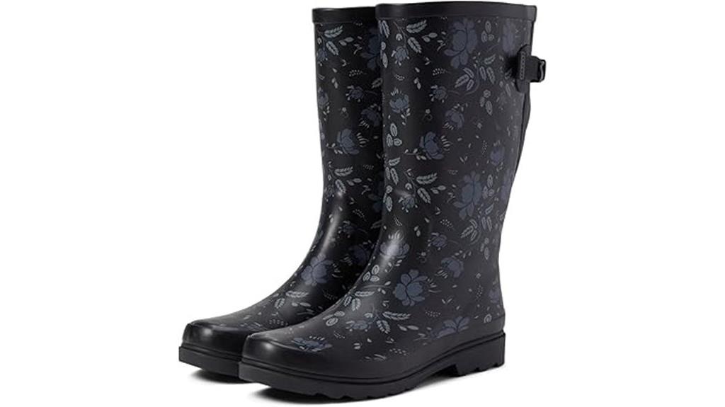 waterproof wide calf rain boots