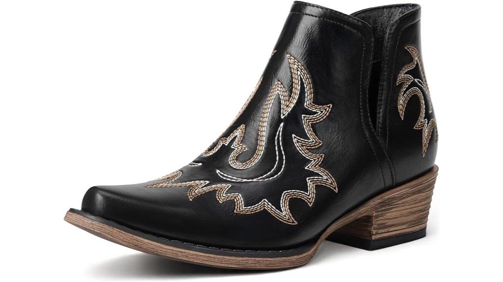 western ankle booties