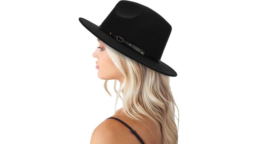 wide brim wool fedora