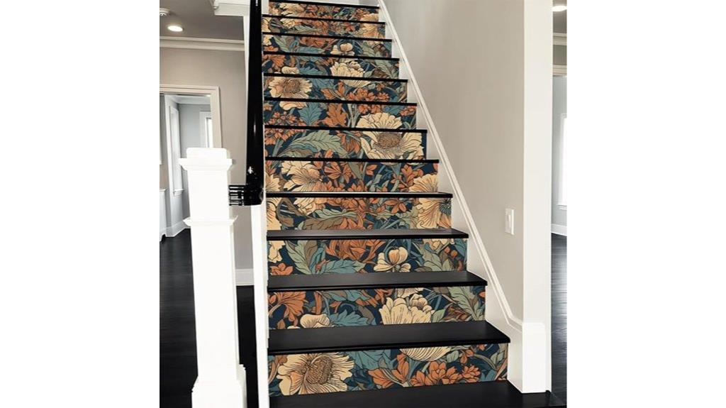 william morris floral decal