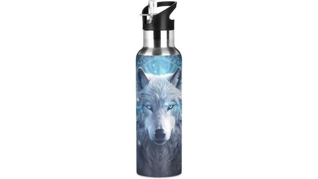 wolf boho stainless steel