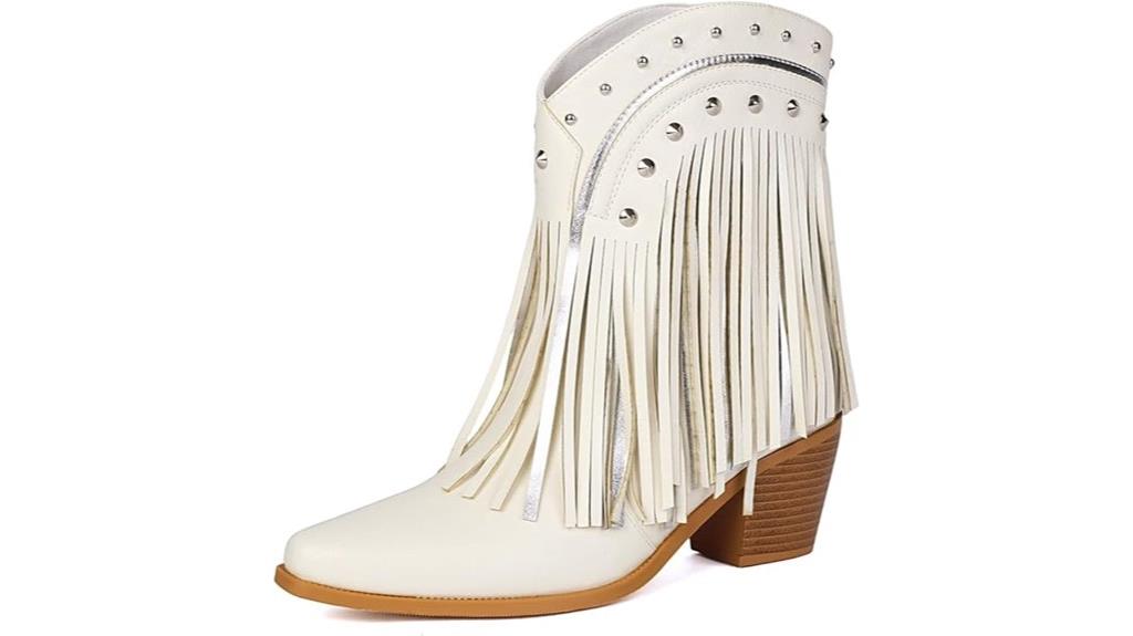 women s ankle fringe boots