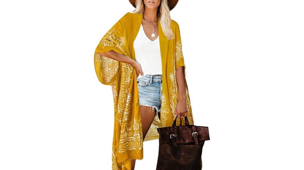 women s breezy kimono coverup