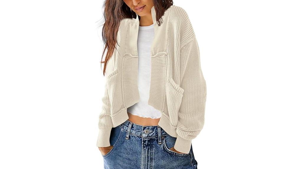 women s cable knit cardigan