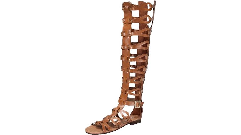 women s gladiator knee high sandals