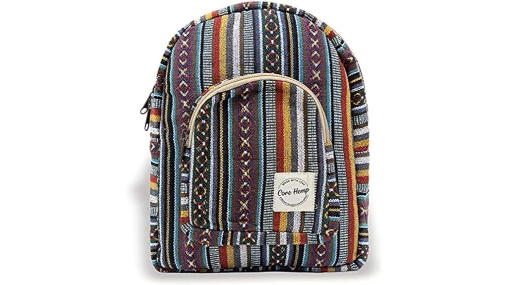 women s hemp backpack purse