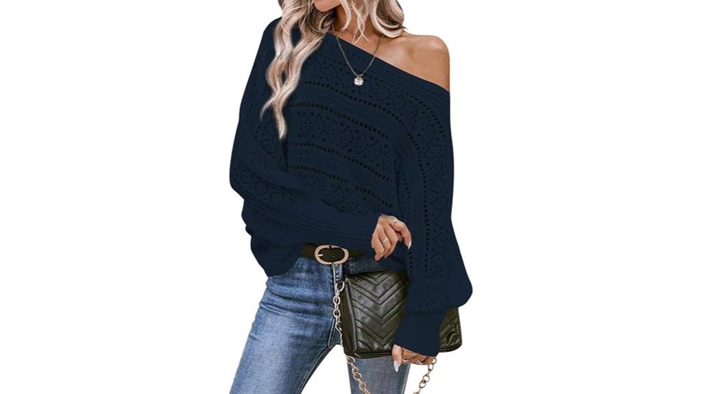 women s off shoulder sweater
