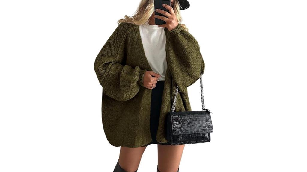 women s oversized cardigan sweater