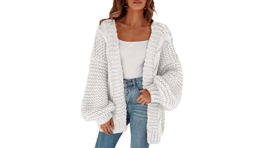 women s oversized chunky cardigan