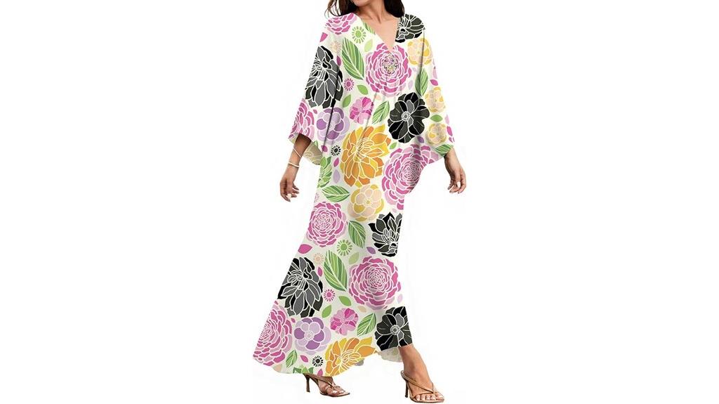 women s v neck beach dress
