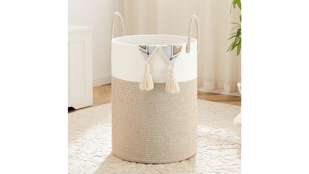 woven cotton rope laundry