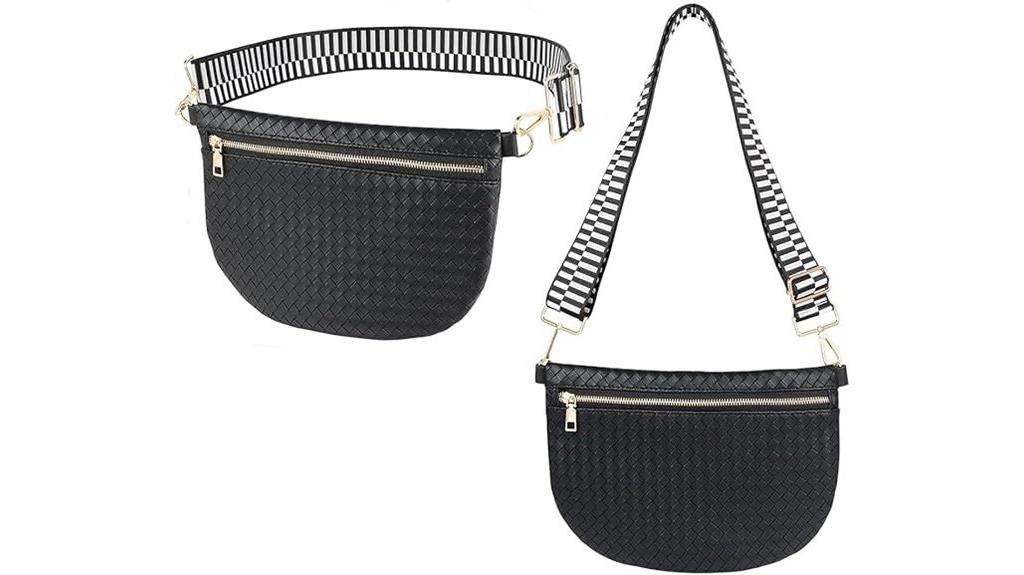 woven women s fanny crossbody