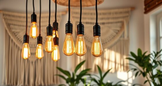 adjustable boho lighting setup