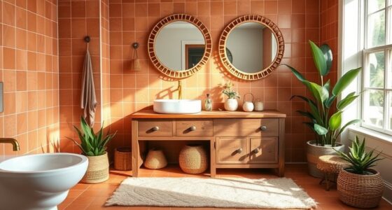 affordable boho bathroom renovation
