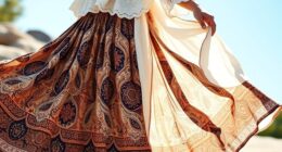 balanced boho outfit layout