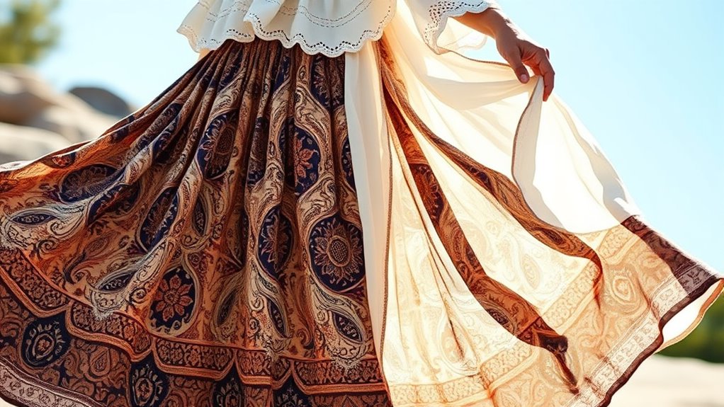 balanced boho outfit layout