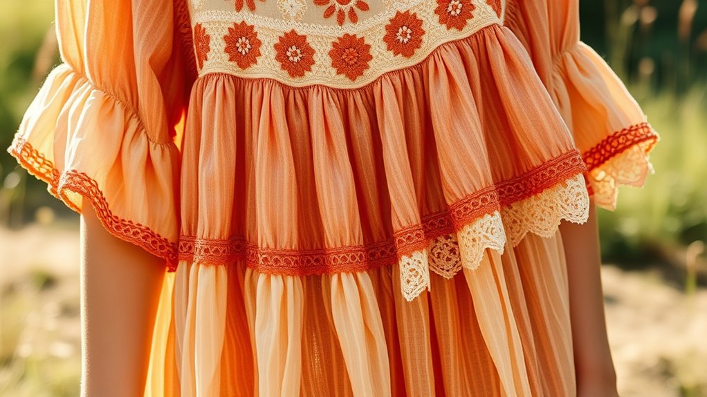 bohemian vintage inspired relaxed silhouettes