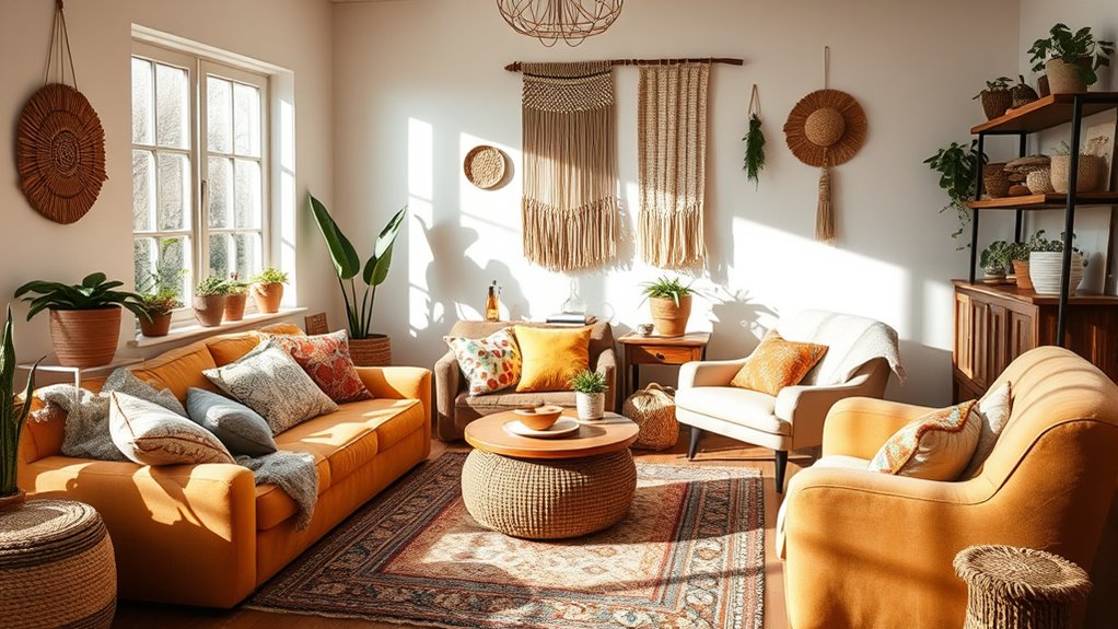 boho collected uncluttered living