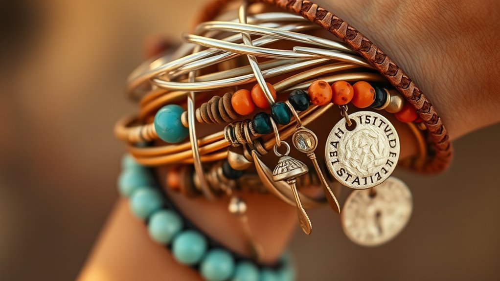 boho jewelry layering ideas
