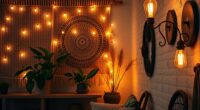 boho lighting layered ambiance