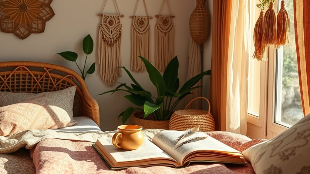 boho morning mindfulness routine
