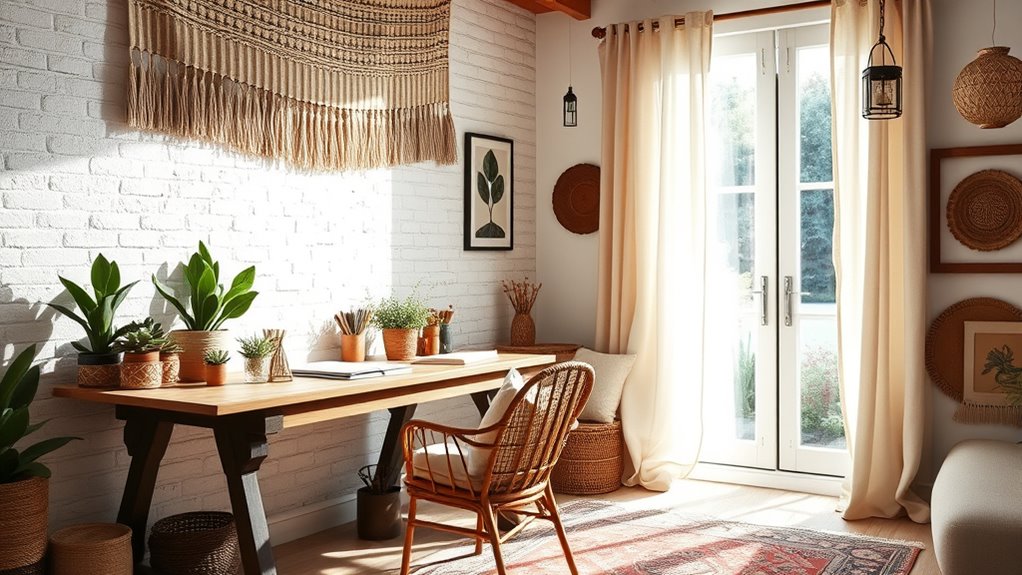 boho office creative environments