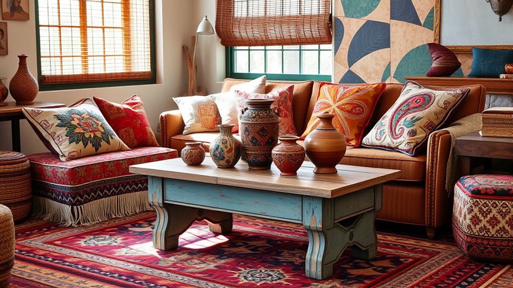 boho pattern mixing tips