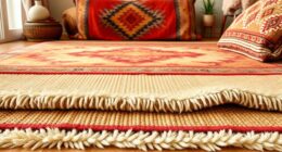 boho rug layering styles