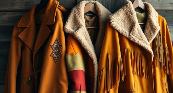 boho suede shearling coats