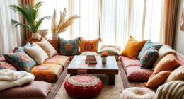 casual cozy seating arrangement