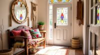 charming boho entryway style