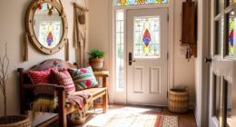charming boho entryway style