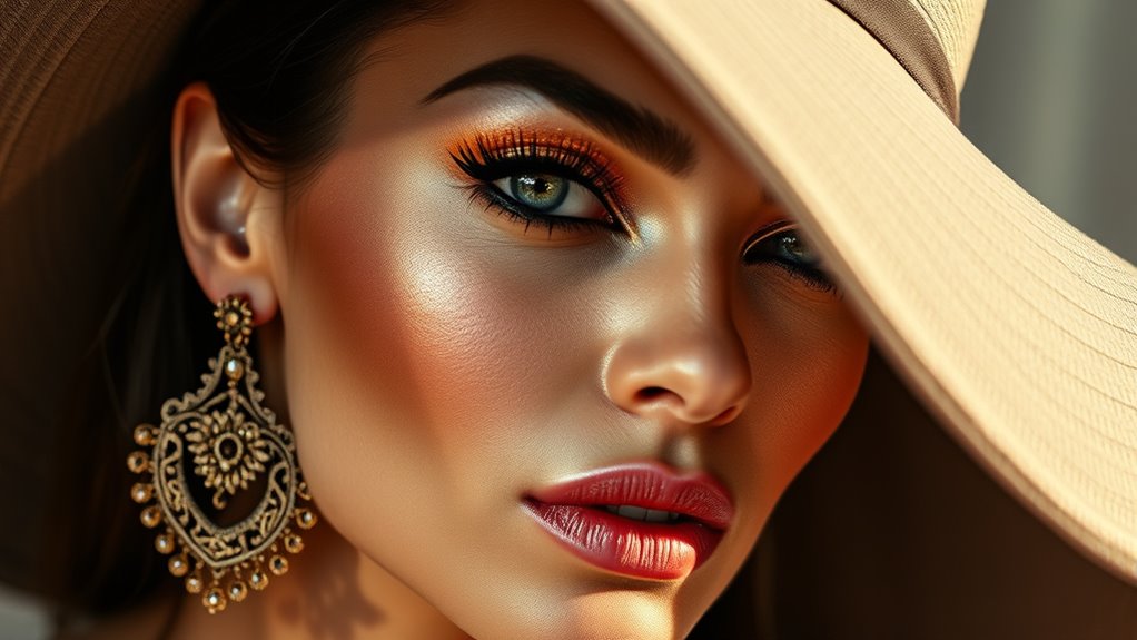 complementary makeup and accessories