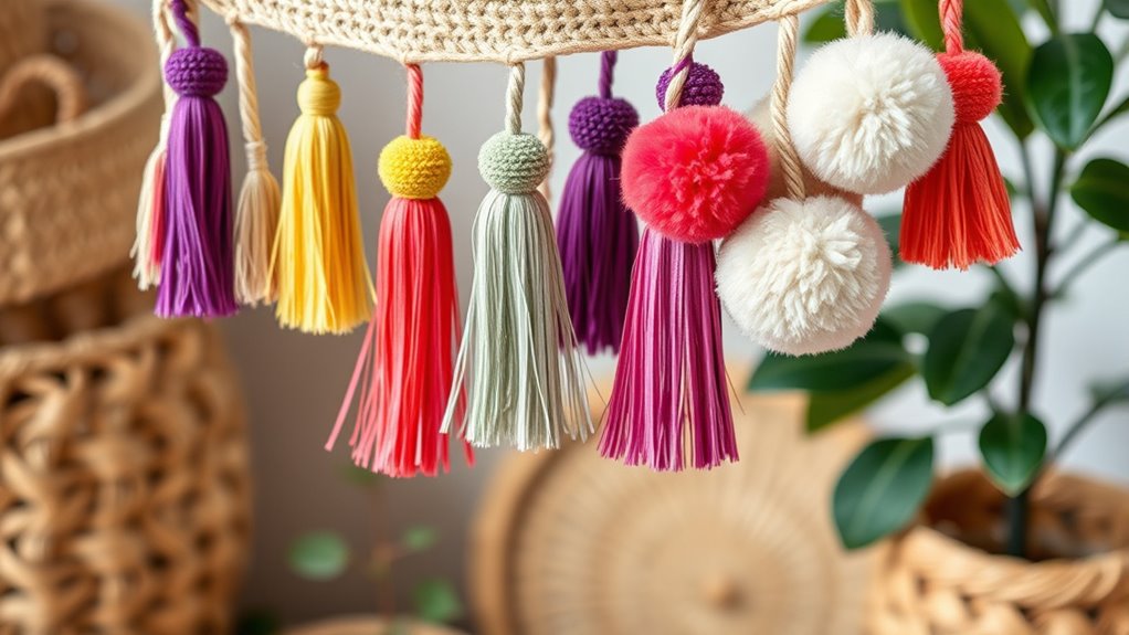 create colorful boho accents