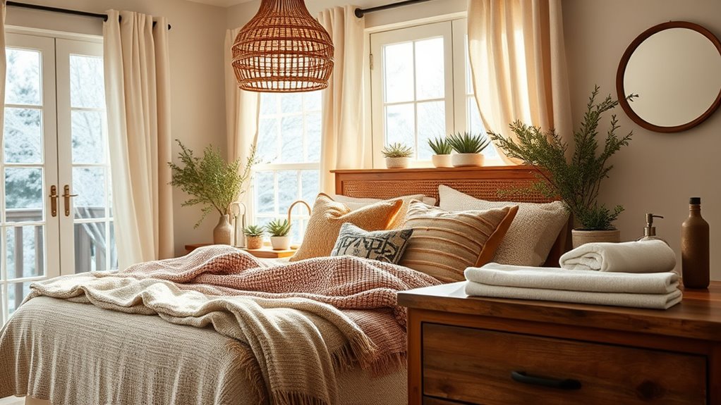 create cozy boho guest room