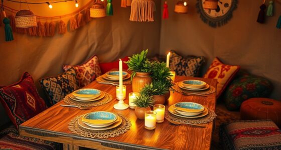 create intimate boho setting