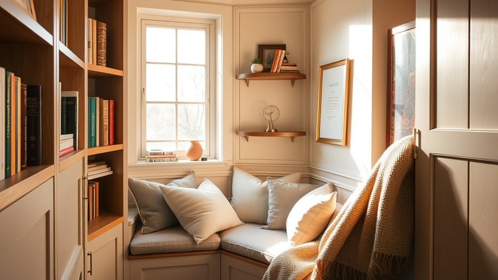 custom cozy reading nook