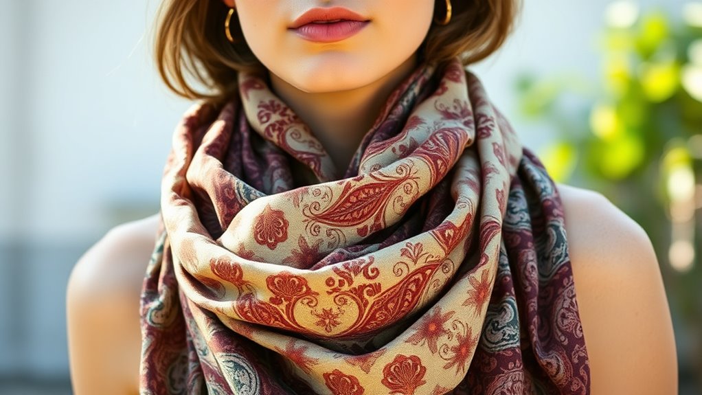 effortless boho scarf styling