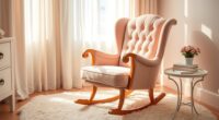 elegant plush nursery chairs