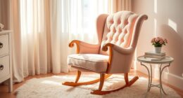 elegant plush nursery chairs
