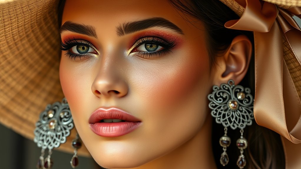 enhance accessories with subtle makeup