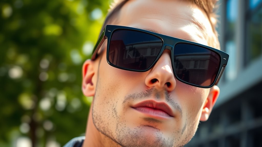face shape lens protection