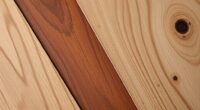 harmonious wood tone blending